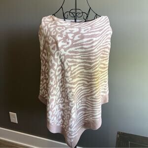 Barefoot Dreams CozyChic Animal Print Poncho One Size
